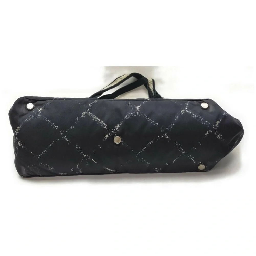 Chanel Black Travel Line Nylon Tote - Picture 5 of 9